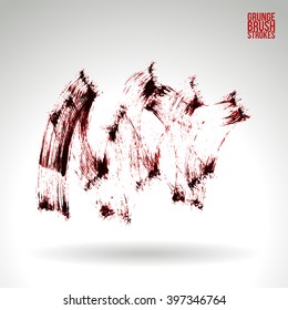 Brush stroke and texture. Vector design.