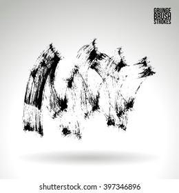 Brush stroke and texture. Vector design.