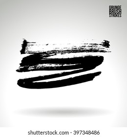 Brush stroke and texture. Vector design.