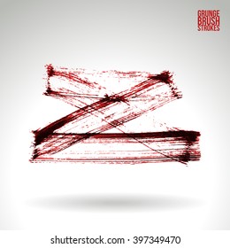 Brush stroke and texture. Vector design.