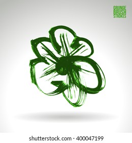 Brush stroke and texture. Vector design.