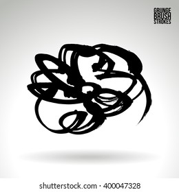 Brush stroke and texture. Vector design.