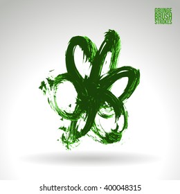 Brush stroke and texture. Vector design.