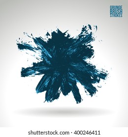 Brush stroke and texture. Vector design.