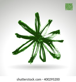 Brush stroke and texture. Vector design.