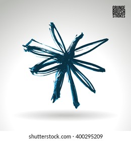 Brush stroke and texture. Vector design.