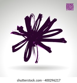 Brush stroke and texture. Vector design.