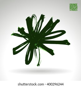 Brush stroke and texture. Vector design.