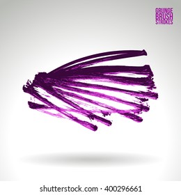 Brush stroke and texture. Vector design.