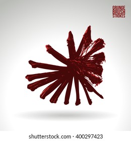 Brush stroke and texture. Vector design.