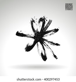 Brush stroke and texture. Vector design.