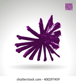 Brush stroke and texture. Vector design.