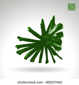 Brush stroke and texture. Vector design.