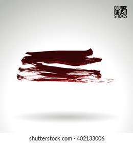 Brush stroke and texture. Vector design.