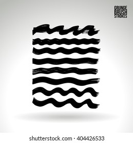 Brush stroke and texture. Vector design.