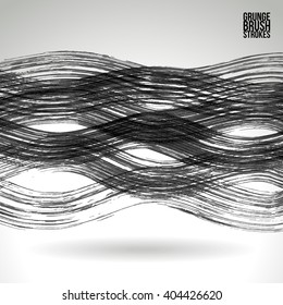 Brush stroke and texture. Vector design.