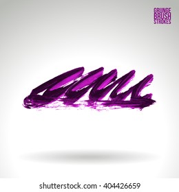 Brush stroke and texture. Vector design.