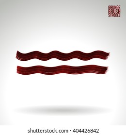 Brush stroke and texture. Vector design.