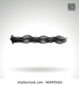 Brush stroke and texture. Vector design.