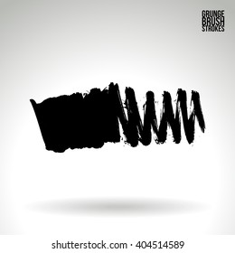Brush stroke and texture. Vector design.
