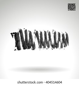 Brush stroke and texture. Vector design.