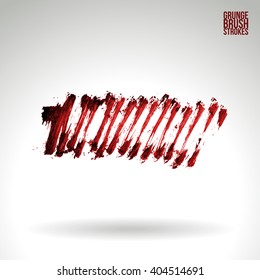 Brush stroke and texture. Vector design.