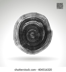 Brush stroke and texture. Vector design.