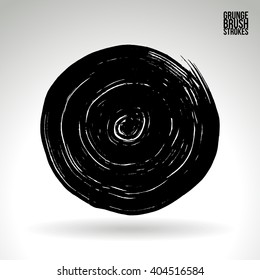 Brush stroke and texture. Vector design.