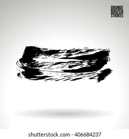 Brush stroke and texture. Vector design.