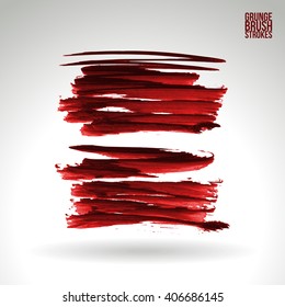 Brush stroke and texture. Vector design.