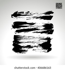 Brush stroke and texture. Vector design.