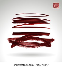 Brush stroke and texture. Vector design.