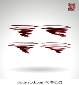Brush stroke and texture. Vector design.