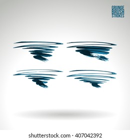 Brush stroke and texture. Vector design.