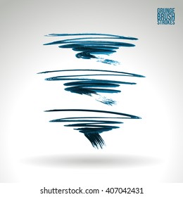 Brush stroke and texture. Vector design.