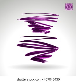 Brush stroke and texture. Vector design.