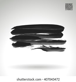 Brush stroke and texture. Vector design.