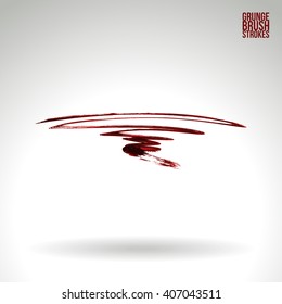 Brush stroke and texture. Vector design.