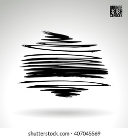 Brush stroke and texture. Vector design.