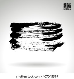 Brush stroke and texture. Vector design.