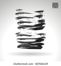 Brush stroke and texture. Vector design.