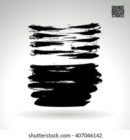 Brush stroke and texture. Vector design.
