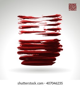 Brush stroke and texture. Vector design.