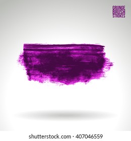 Brush stroke and texture. Vector design.
