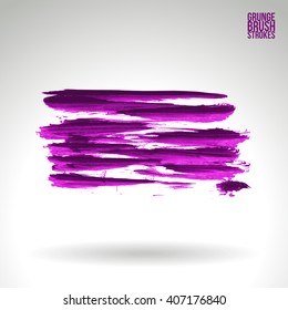 Brush stroke and texture. Vector design.