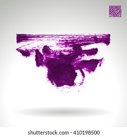 Brush stroke and texture. Vector design.