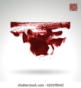 Brush stroke and texture. Vector design.