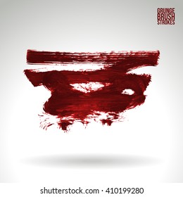Brush stroke and texture. Vector design.