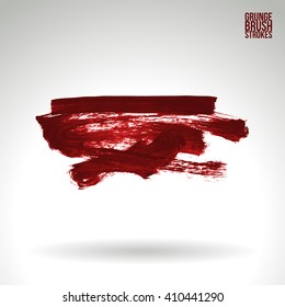 Brush stroke and texture. Vector design.