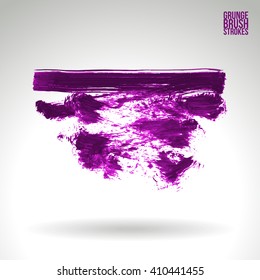 Brush stroke and texture. Vector design.
